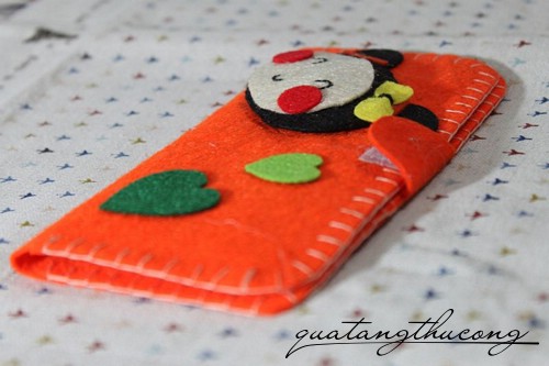 Bóp đựng tiền Pucca tim xanh đáng yêu